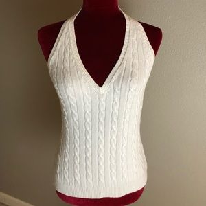 Michael Kors Cable Knit Halter Top